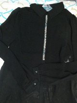 30pc MISS ME Black Embellished Long Sleeve Blouses OVERSTOCKS