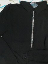 30pc MISS ME Black Embellished Long Sleeve Blouses OVERSTOCKS