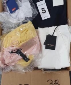 $750 Pallet of Mixed Women fashion clothes Original and good quality Most demanded at market Order and come back to thank me A box contains 50 pieces of clothes 10 box on a pallet 500 clothes
