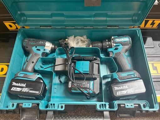 Makita 18v LXT Twin Drill 5Ah Brushless Drill Set