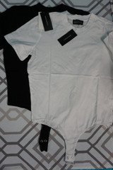 18pc Danielle Bernstein Bodysuit Tees OVERSTOCKS XS
