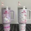 Stanley Quencher H2O 40oz - Exclusive 360 Degree Laser Engraving Hello Kitty