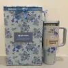 Stanley x Love shack Fancy 40 oz Everblooming Rosettes Quencher Blue Tumbler New