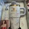 Stanley x Love Shack Fancy Rosa Beaux BLUE 20 OZ Tumbler IN HAND! (SHIPS TODAY!)