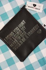 31pc $48 BREAKUPS TO MAKEUP Cosmetic Bags Black OVERSTOCKS