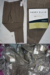 39pc Mens $95 PERRY ELLIS Brown Pants MOST 34 & 36 Overstocks